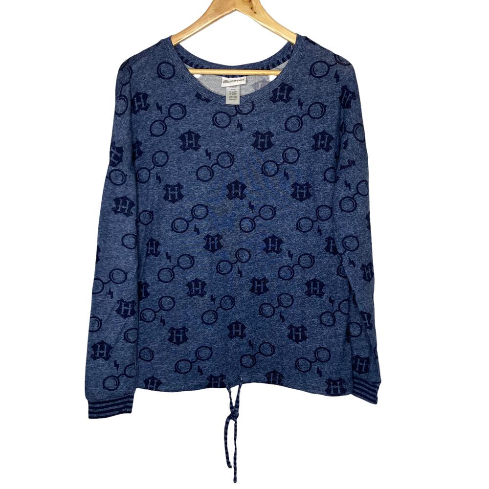 Harry Potter Wizarding World Long Sleeve Blue Sweater Size Medium